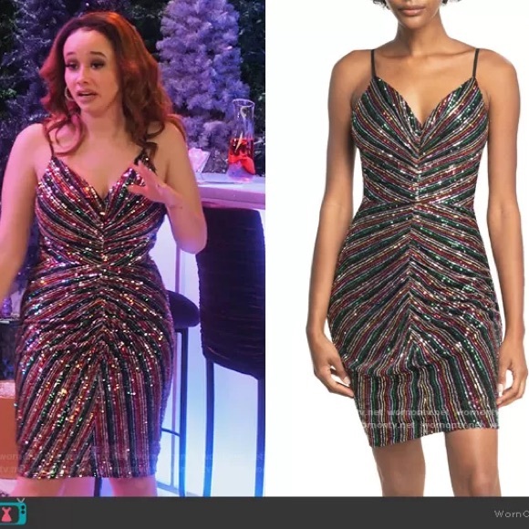 Dress The Population Viviane Sequin Dress Sz S NWT - Picture 12 of 12